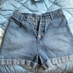 L.A. Blues womens Retro Button Fly Shorts Size 8 VGUC
